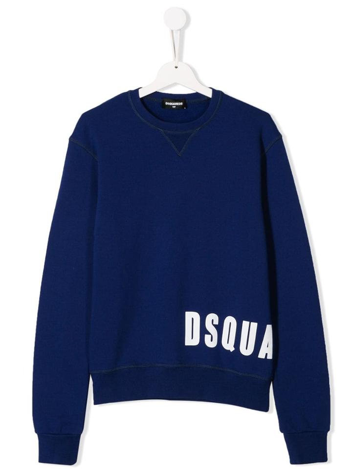 Dsquared2 Kids Teen Logo Sweatshirt - Blue