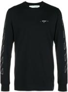 Off-white Line Print Sweatshirt - Black
