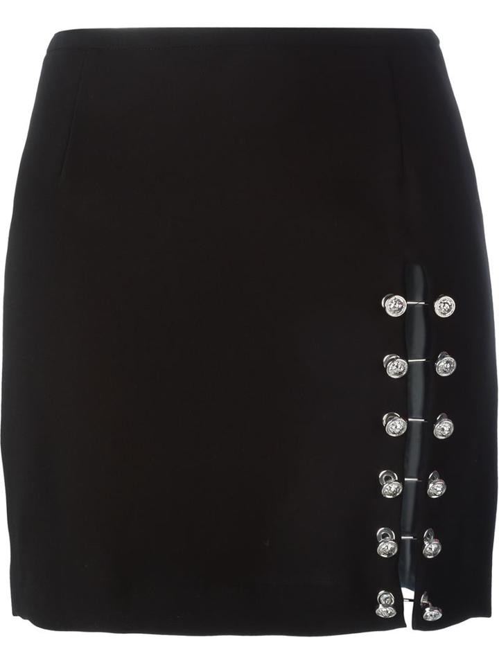 Versus Pinned Slit Mini Skirt