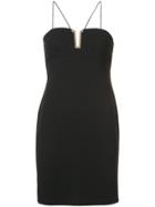 Aidan Mattox Strappy Fitted Mini Dress - Black