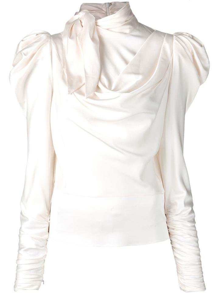 Zimmermann Structured Shoulder Blouse - Pink