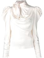 Zimmermann Structured Shoulder Blouse - Pink