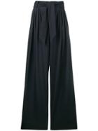 Fabiana Filippi Tie Waist Palazzo Trousers - Blue