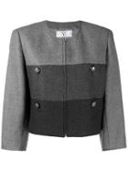 Valentino Pre-owned 1980's Straight Cropped Jacket - Grey