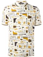 Dolce & Gabbana Music Printed Shirt, Men's, Size: 50, Nude/neutrals, Cotton