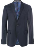 Etro Two Button Suit Jacket - Blue