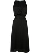 Tomas Maier V-neck Dress, Women's, Size: 4, Black, Polyester