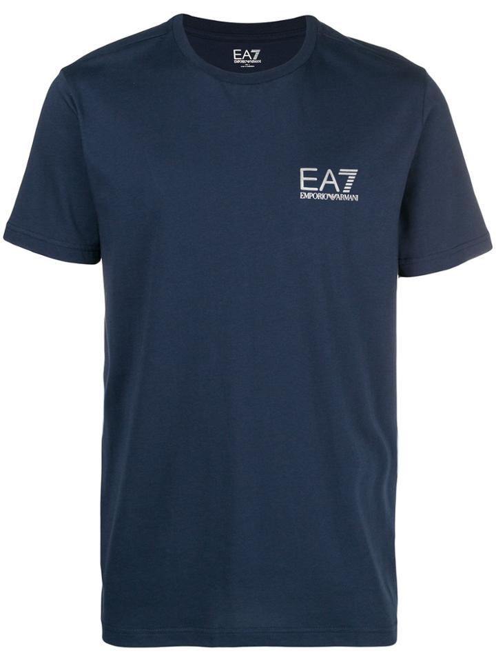 Ea7 Emporio Armani Printed Logo T-shirt - Blue