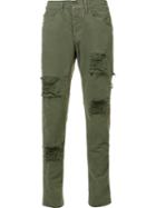 Off-white Distressed Skinny Trousers