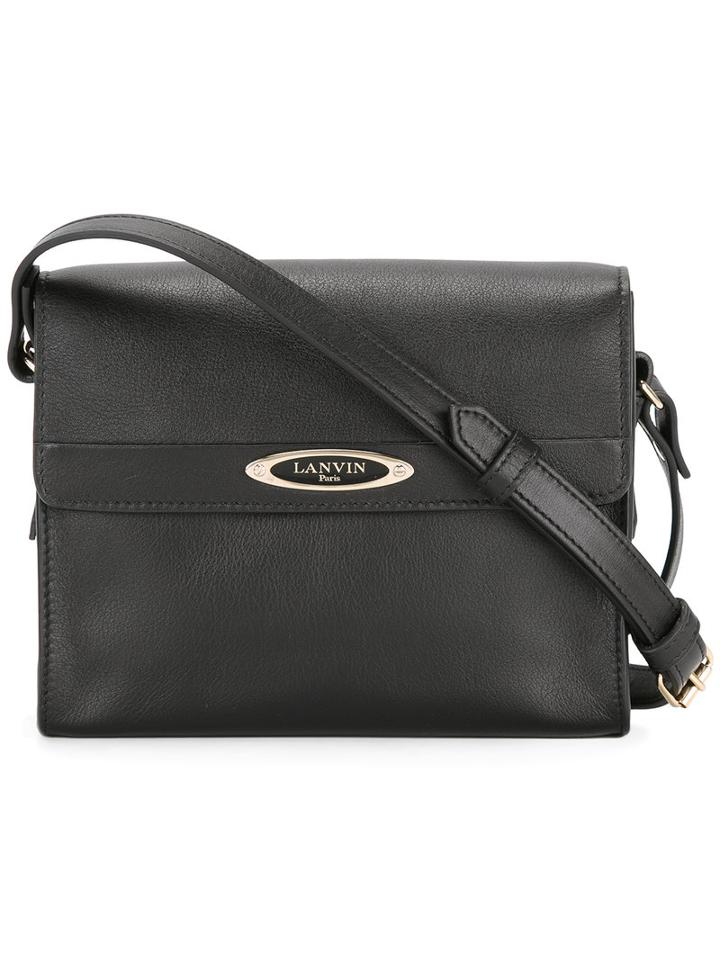 Lanvin Mini Sac De Ville Crossbody Bag, Women's, Black, Calf Leather/cotton