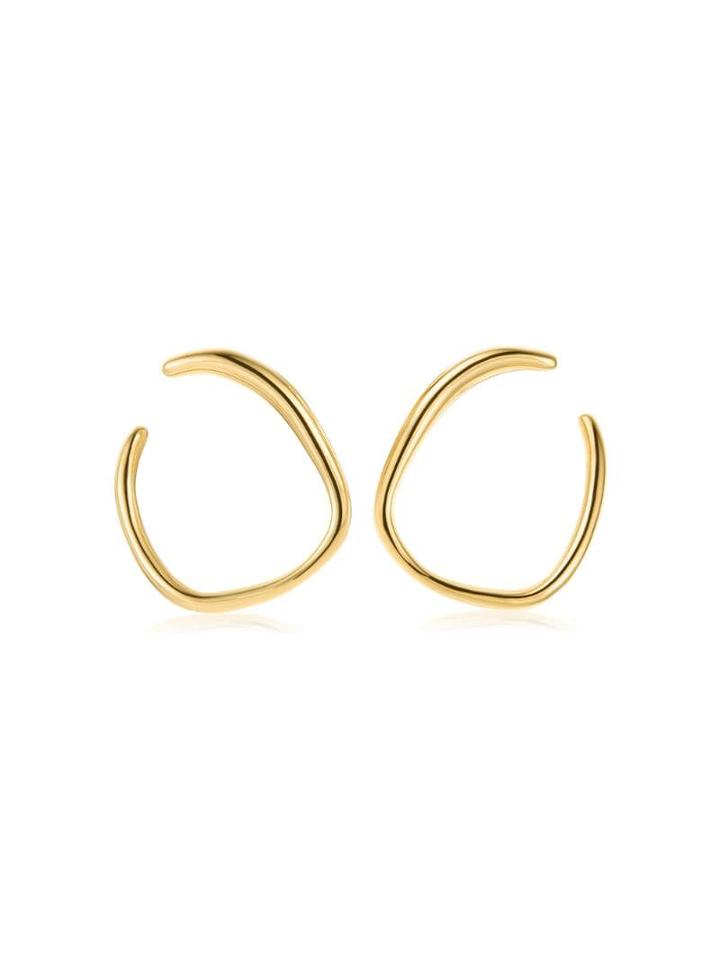Monica Vinader Nura Reef Wrap Earrings - Gold