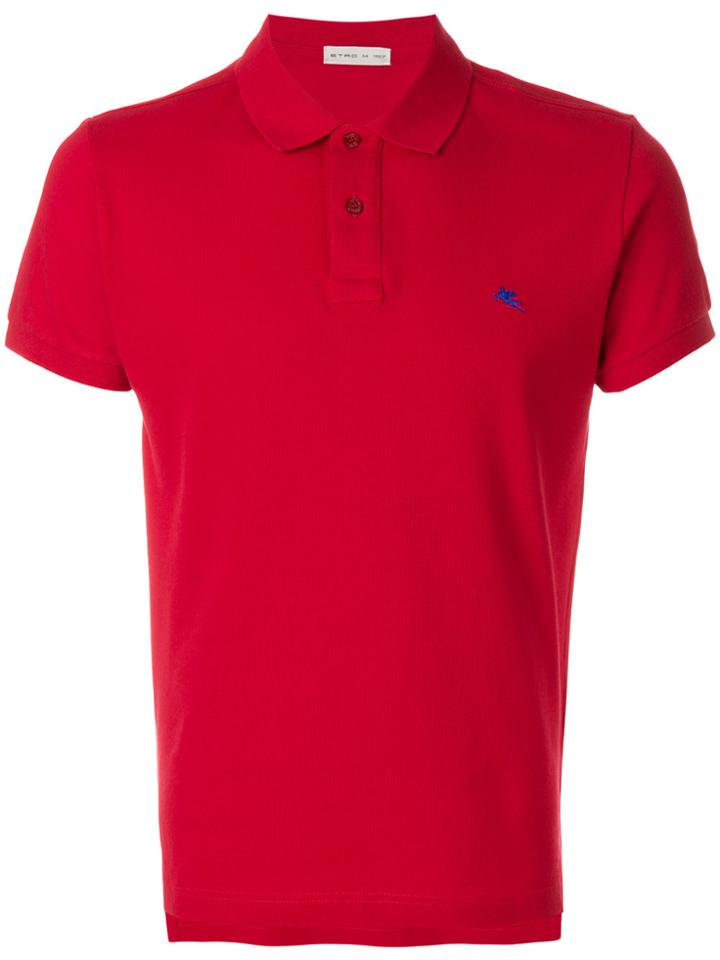 Etro Slim Fit Polo Shirt - Red