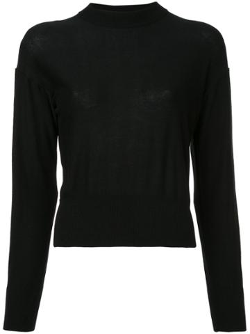 Theatre Products Ribbed Trim Sweatshirt - Black