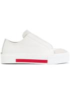 Alexander Mcqueen Low Cut Lace-up Sneakers - White