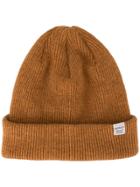 Norse Projects Knitted Beanie Hat - Brown