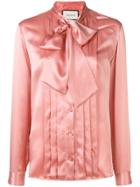 Gucci Bow-tie Collar Shirt - Pink