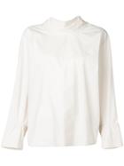 Marni Vintage High Neck Blouse - Nude & Neutrals