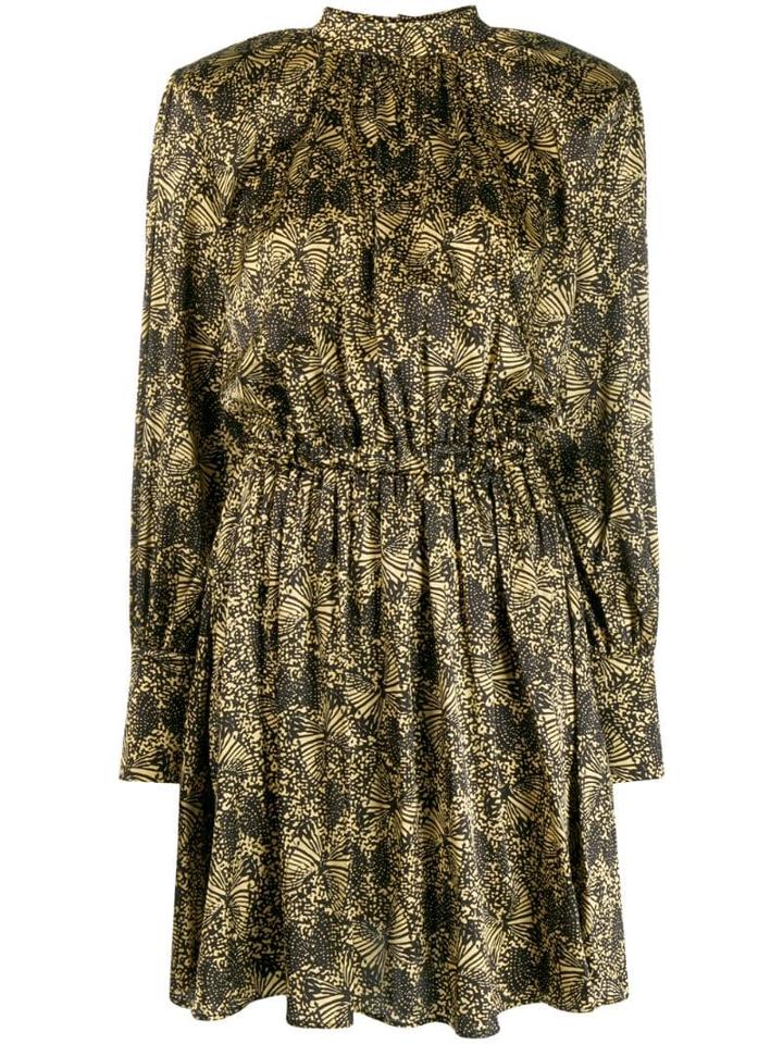 Federica Tosi Patterned Mini Dress - Black