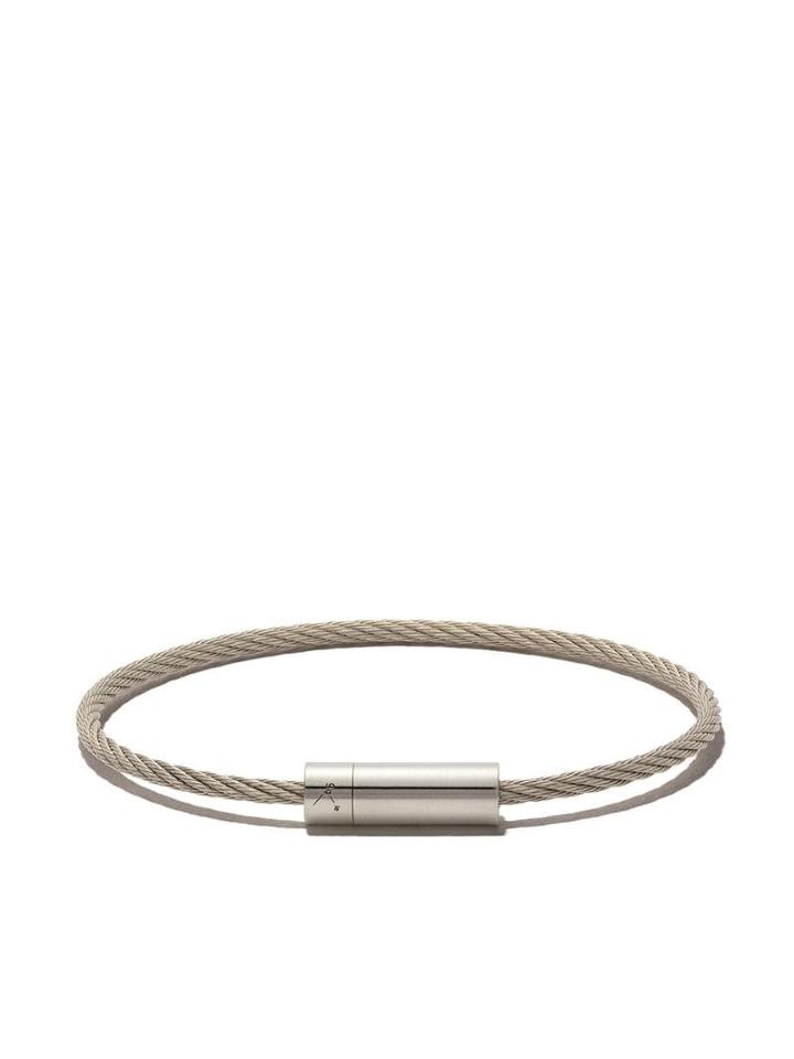 Le Gramme Brushed 9g Cable Bracelet - Silver