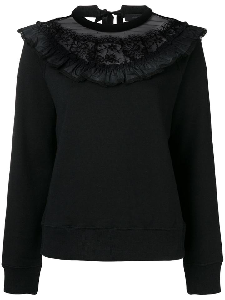 Marc Jacobs Lace Trim Sweatshirt - Black