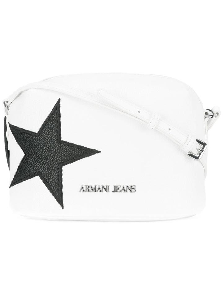 Armani Jeans - Star Shoulder Bag - Women - Polyurethane - One Size, White, Polyurethane