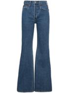 Re/done High Waisted Flared Jeans - Blue