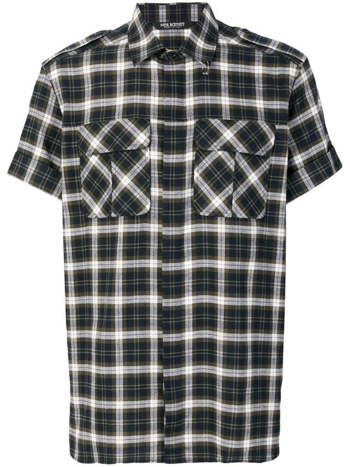 Neil Barrett Checked Shirt - Multicolour