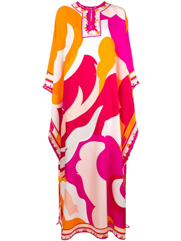Emilio Pucci Pop Flower Maxi Dress - Yellow & Orange