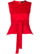 Dsquared2 Waist Tie Peplum Top