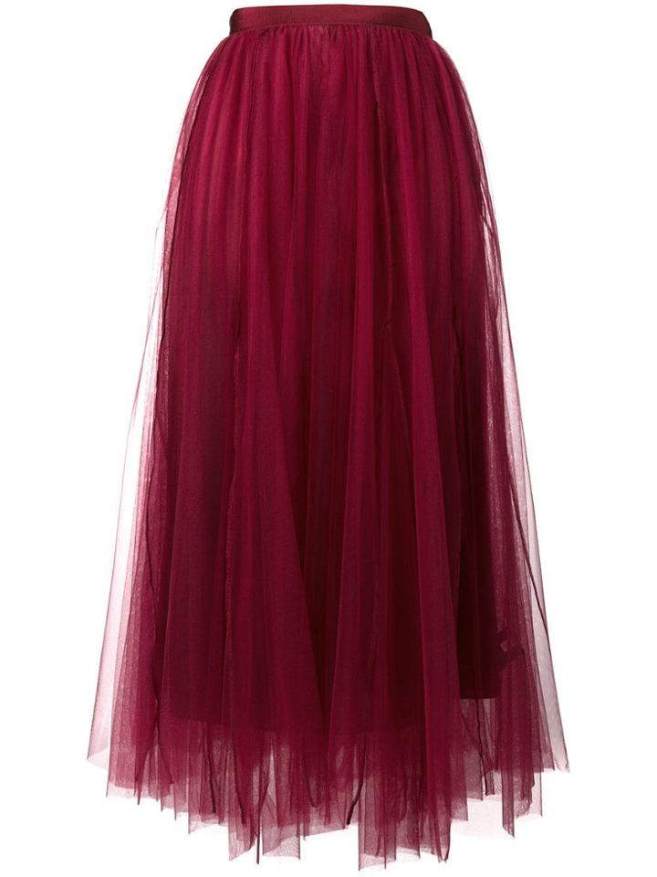 Dorothee Schumacher Tulle Midi Skirt - Purple