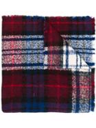 Altea Two-sided Check Scarf - Blue