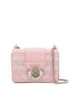 Balmain Logo Print Shoulder Bag - Pink