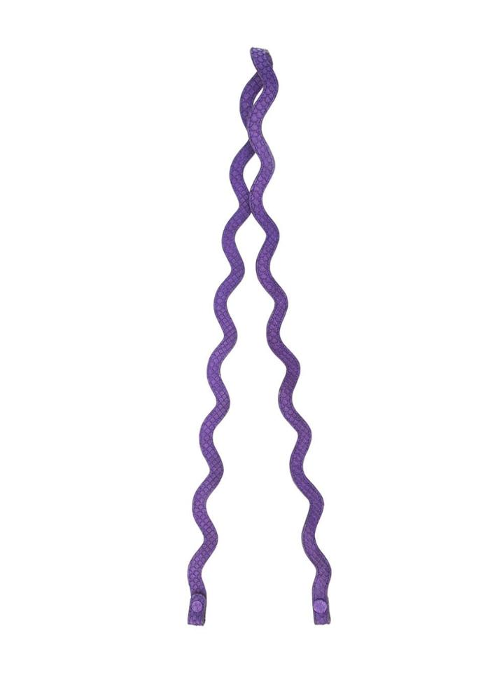 Gelareh Mizrahi Python Skin Bag Strap - Pink & Purple