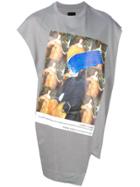 Bmuet(te) Printed Asymmetric T-shirt - Grey