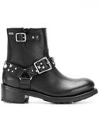 Karl Lagerfeld Studded Boots - Black