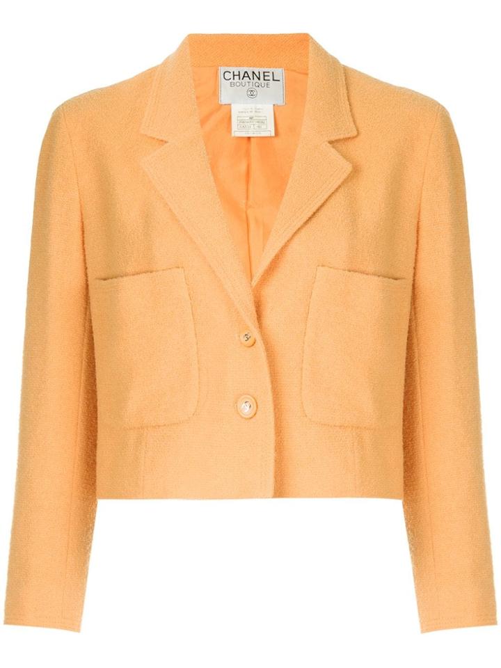 Chanel Vintage Textured Jacket - Orange