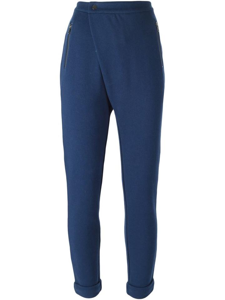Steffen Schraut Asymmetric Front Slim Track Pants