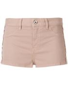 Just Cavalli Side Lace Detail Shorts - Pink & Purple