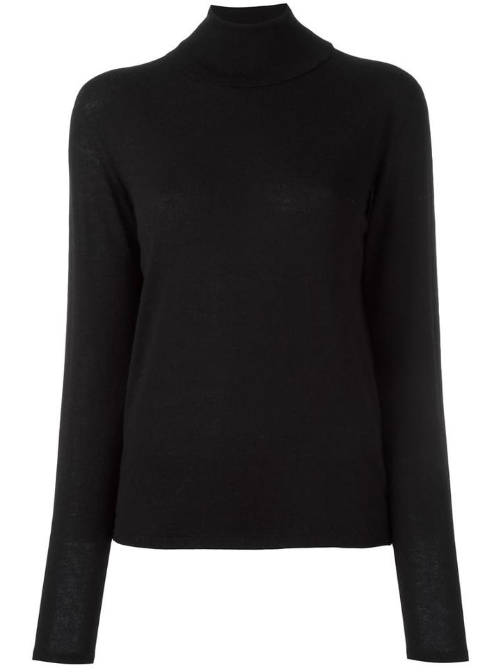 Iris Von Arnim Roll Neck Jumper, Women's, Size: Large, Black, Cashmere