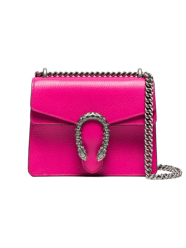 Gucci Small Pink Dionysus Shoulder Bag - Pink & Purple