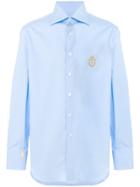 Billionaire Embroidered Shirt - Blue