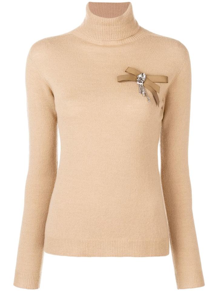 Liu Jo Embellished Turtleneck Sweater - Brown