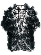 Comme Des Garçons Noir Kei Ninomiya Rosette-embellished Cardigan -