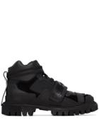 Dolce & Gabbana Panelled Logo Hiking Boots - Black