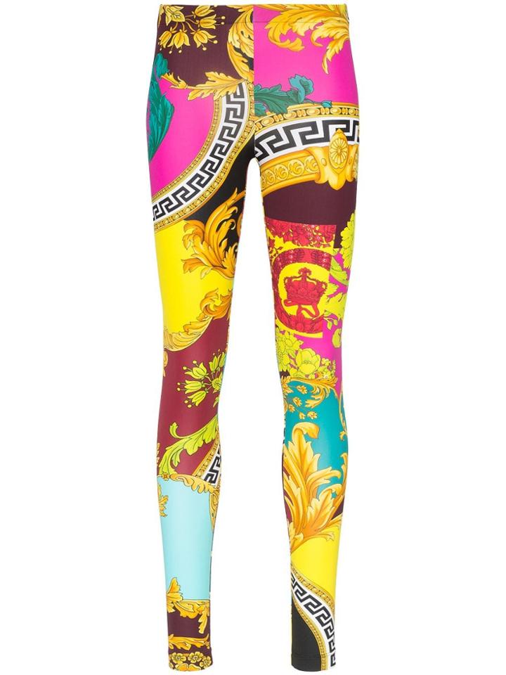 Versace Baroque Print Leggings - Multicolour