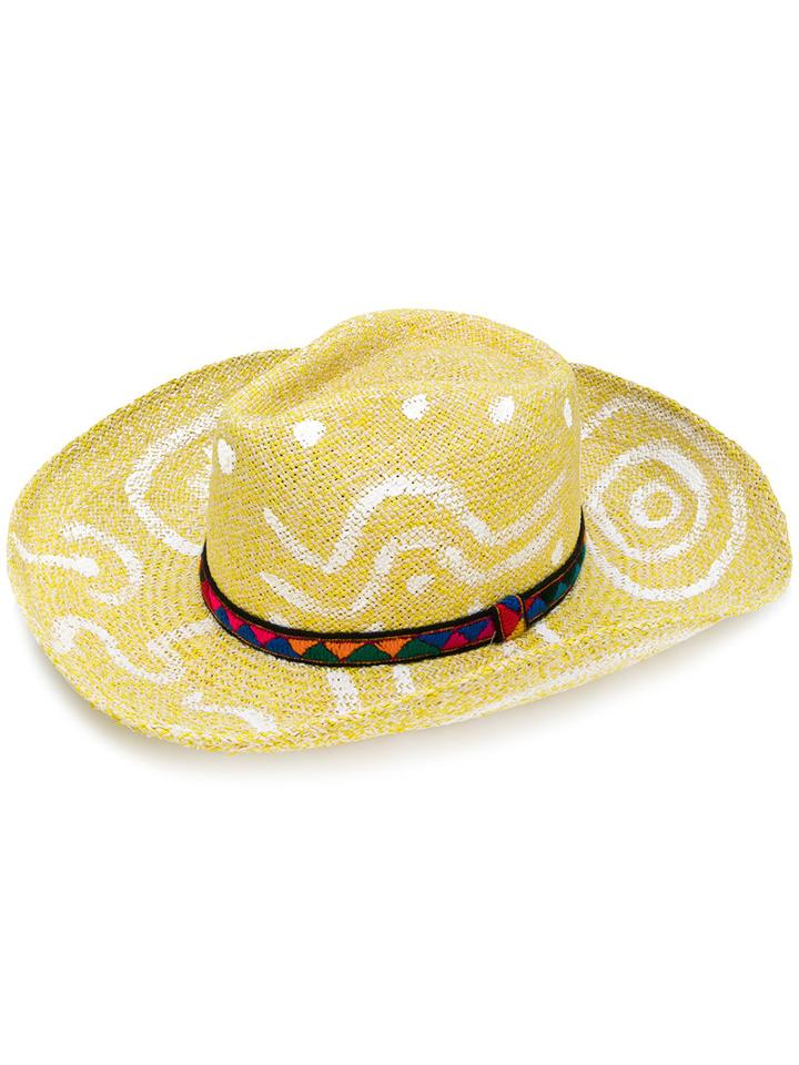 Sensi Studio - Kiara Hat - Women - Straw - M, Yellow/orange, Straw