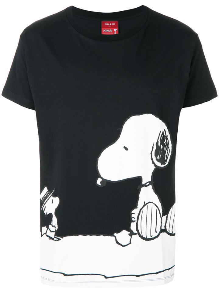 Paul & Joe Snoopy Print T-shirt - Black