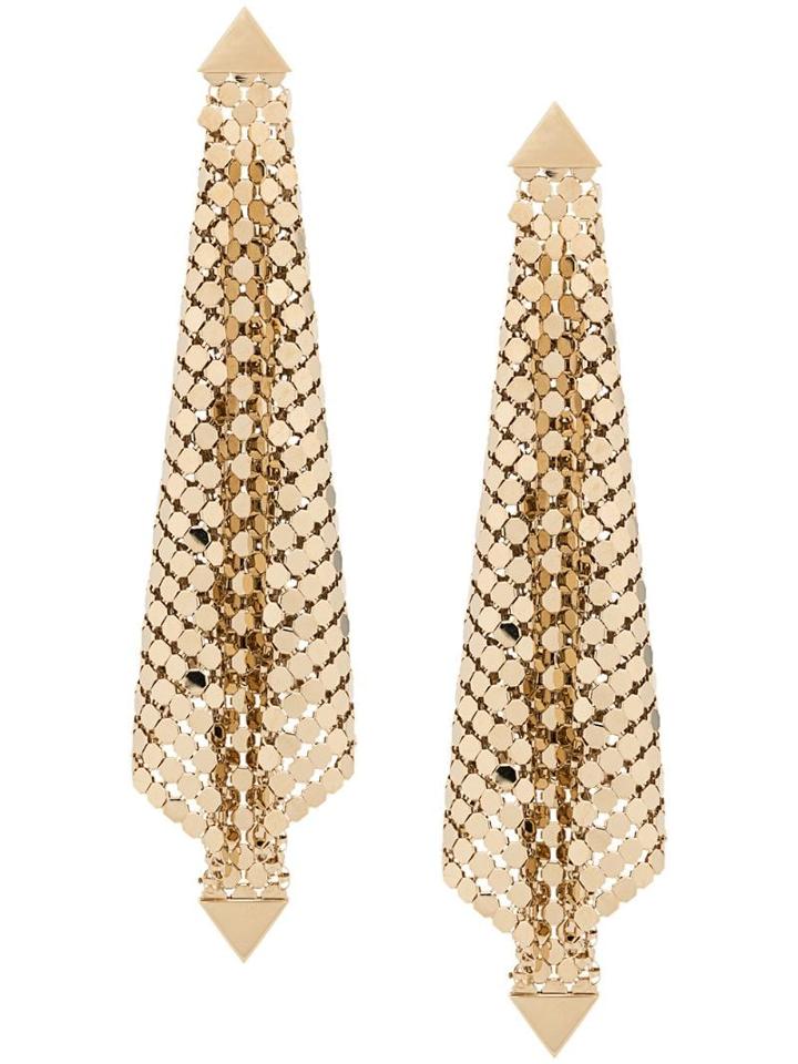 Paco Rabanne Chainmail Drop Earrings - Gold