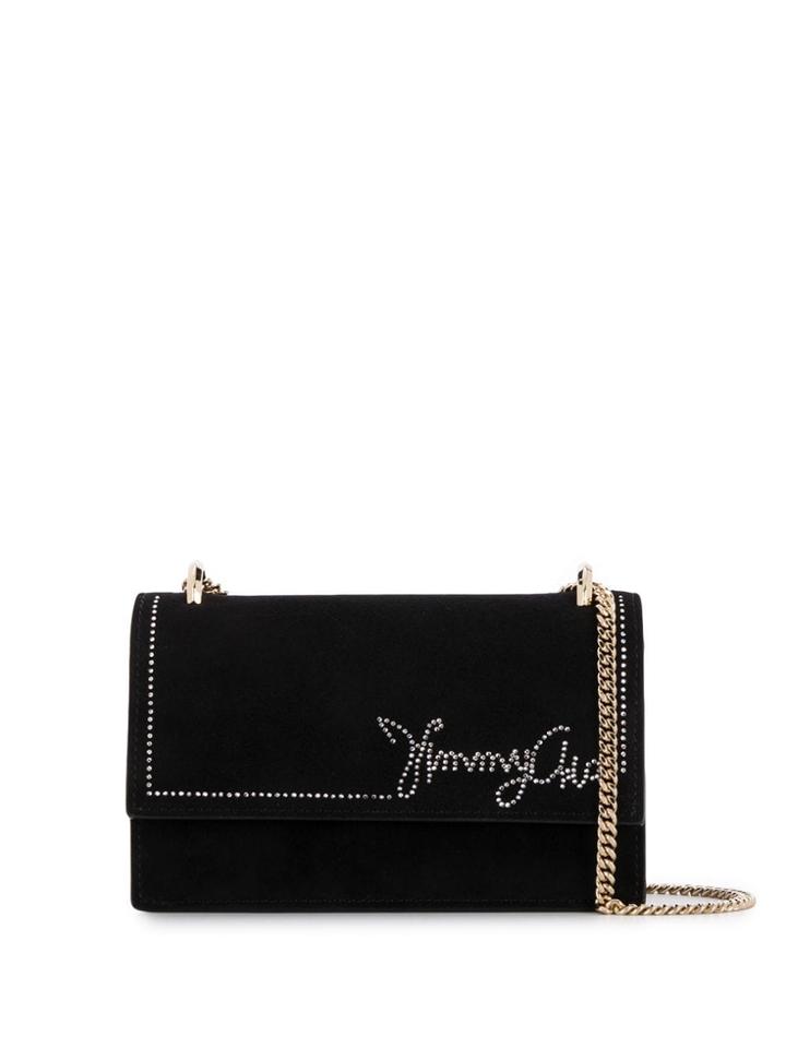 Jimmy Choo Crystal Logo Bag - Black