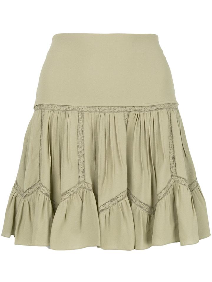 Chloé Pleated Skirt - Green